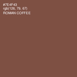 #7E4F43 - Roman Coffee Color Image